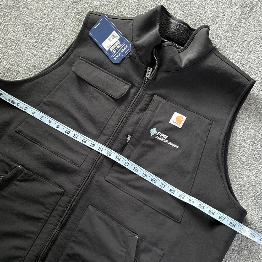 Carhartt Vest Mens 2XLT Black Super Dux Softshell Relaxed Workwear OV4999-M - Picture 11 of 12